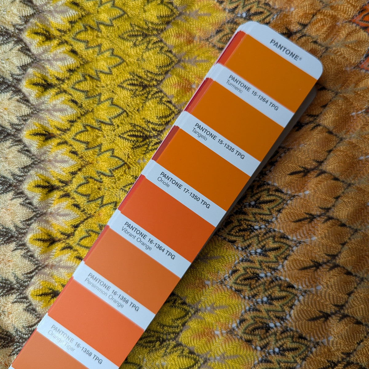 Deadstock Viskosejersey, M*ssoni – Herbstfarben Goldrot Ocker (Breite 125 cm) (M2X1X23)