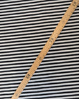 C*line Designerstoff – Deadstock Baumwolljersey Basisfarbe Schwarz-Weiß Streifen | 140 cm | M6X6X4