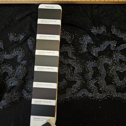 Kunstfaser, Spitze, Pantone Moonless Night · 26cm