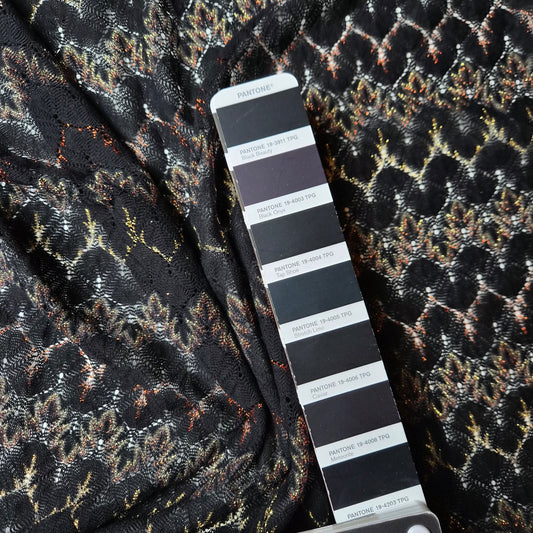 Baumwolle, Lurex, Viskose, Wolle, Caviar · 150 cm