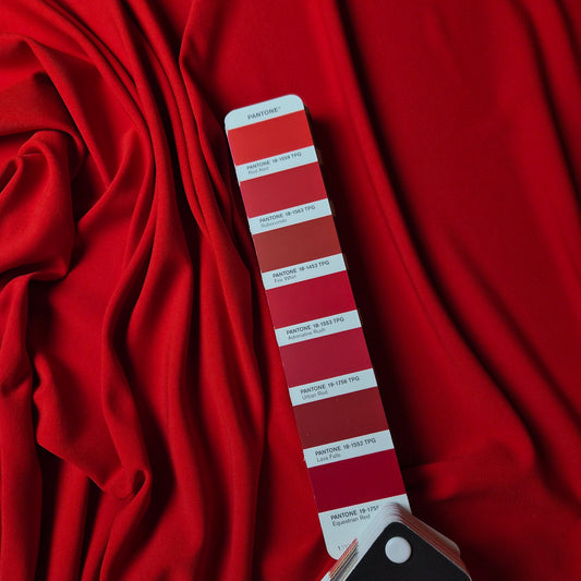 Viskose, Viskose-Crêpe, Red Alert · 130 cm 330g/m2