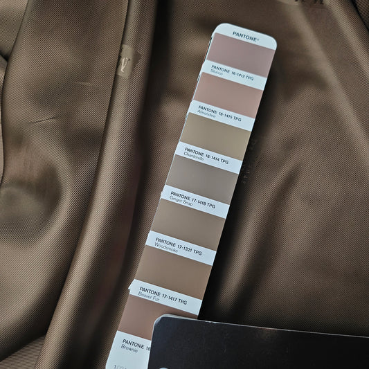 Futter · Viskose · Logo · Pantone Ginger Snap · 145 cm · 90 g/m² · Meterware