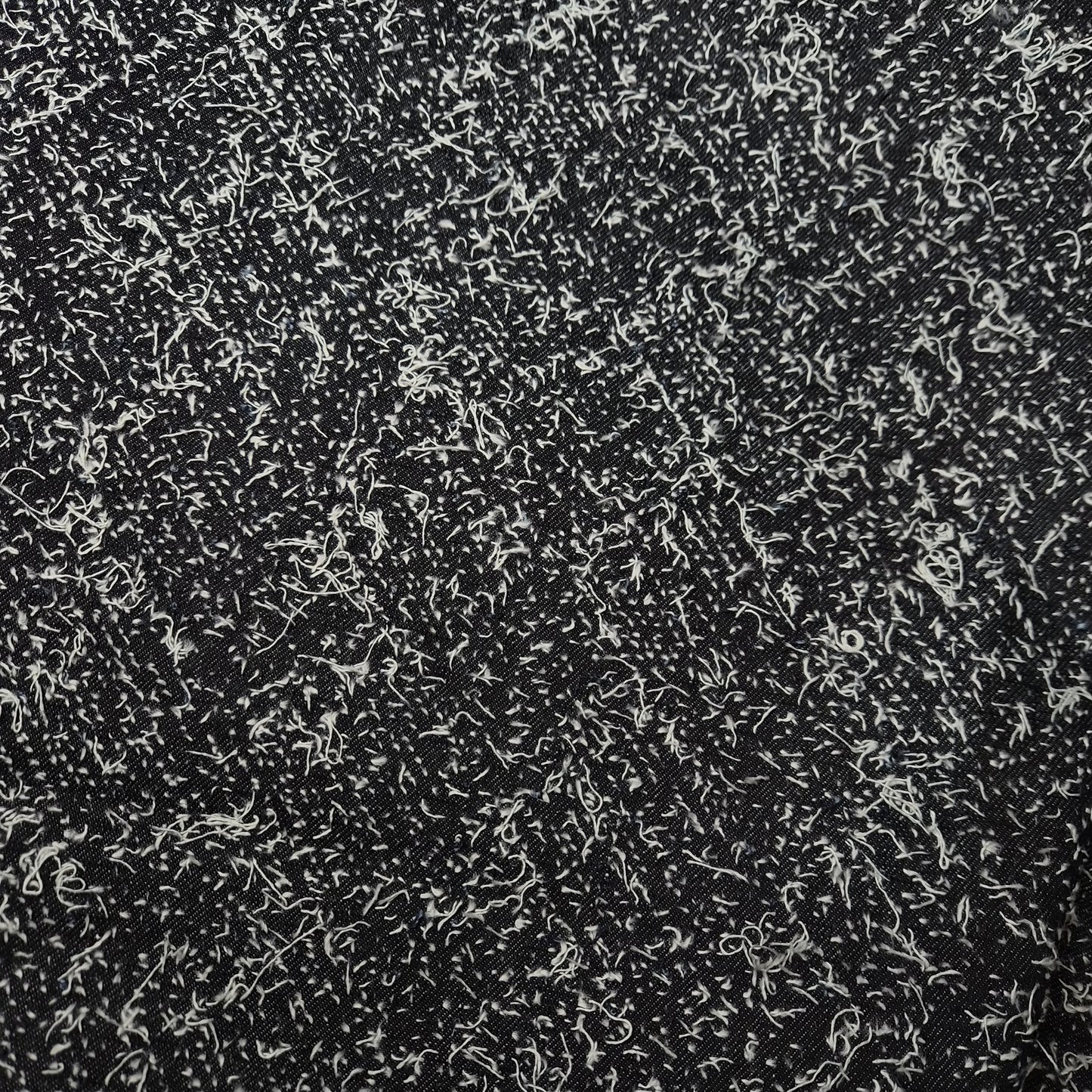 Meterware · Denim · Fuzzy mit weißen Fäden · Baumwolle · Uni · Dunkelblau · 157 cm