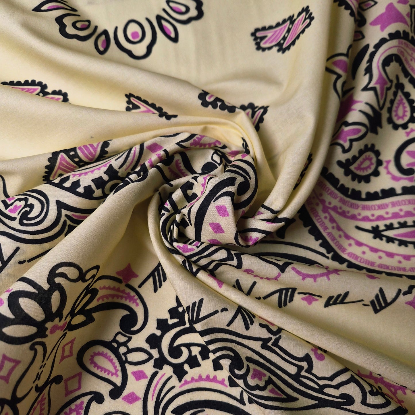 Poplin · Baumwolle · Bandana · Gelbtöne · 90×140 cm · Panel