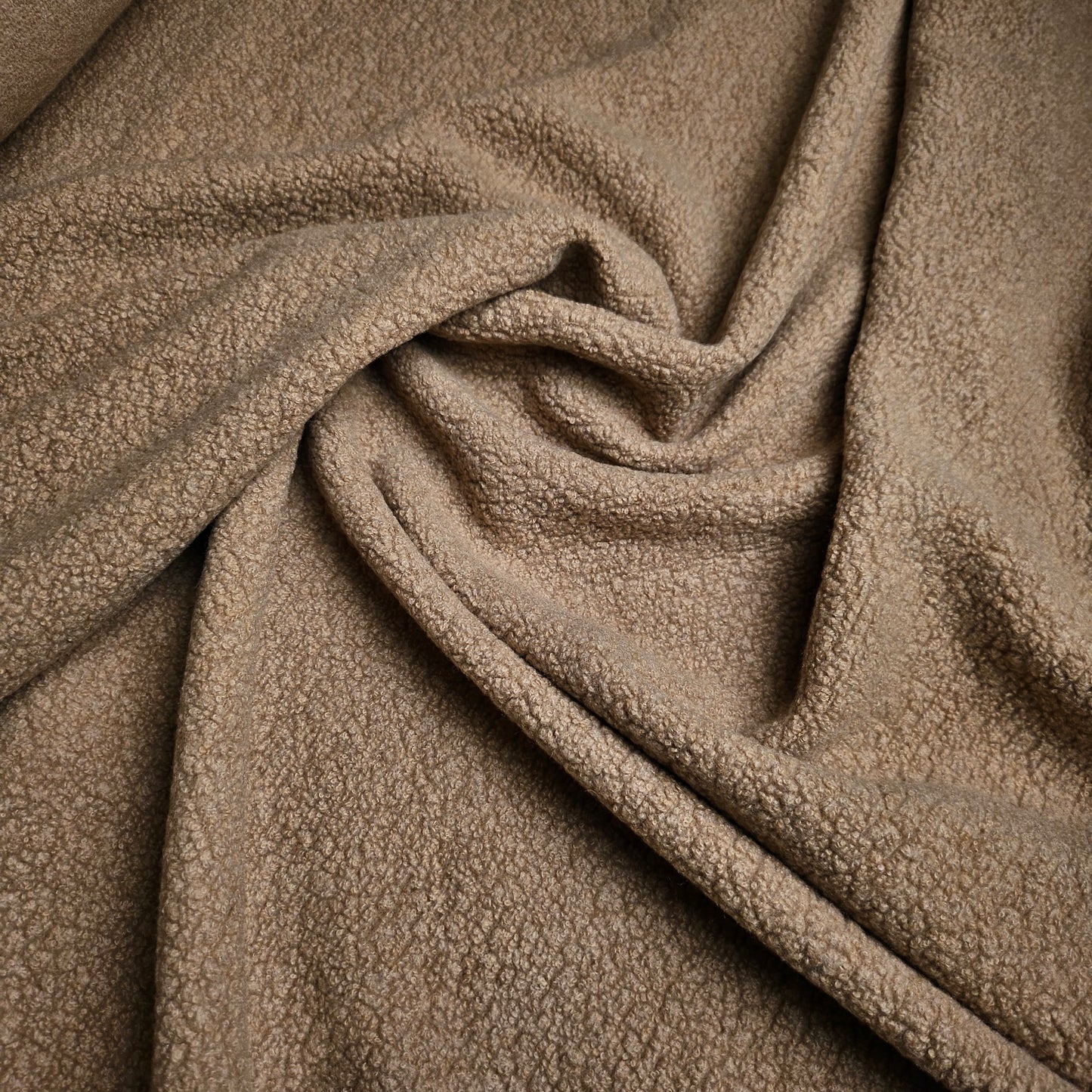 Bouclé · Kaschmir · Uni · Pantone Lattè · 145 cm · 340 g/m² · Meterware