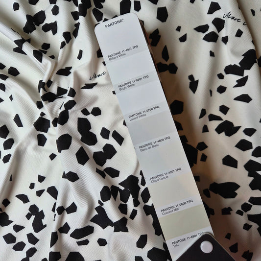 Feinripp · Baumwolle, Elasthan · Abstrakt · Schwarz und Weißtöne · 135 cm · 200 g/m² · Meterware