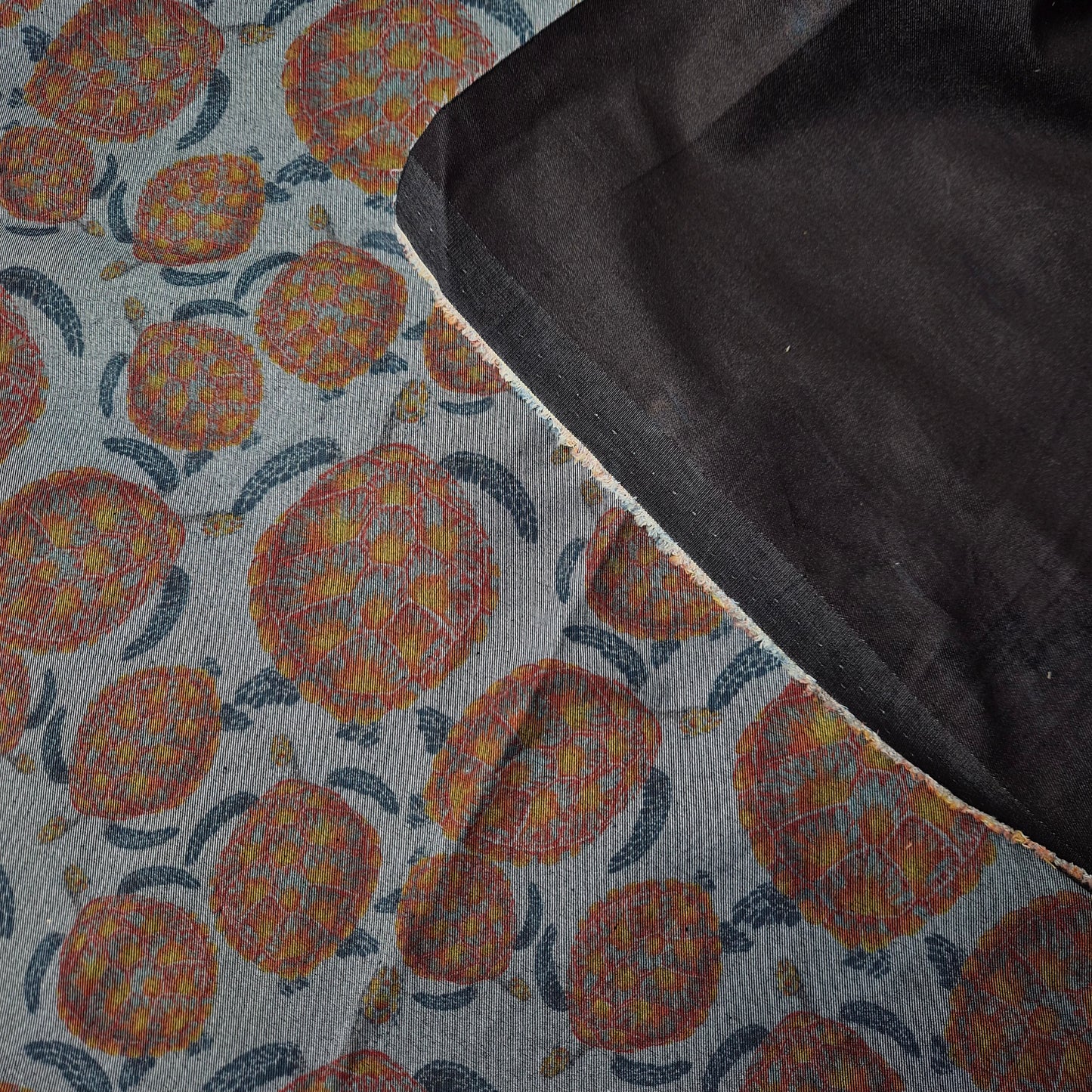 Einzelstück · Denim · Mit Stretch · Baumwolle · Bildmotiv · 165×140 cm