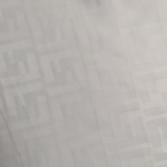 Light gray viscose jacquard fabric with a subtle, repeating F*ndi logo pattern.