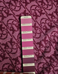 Deadstock Baumwoll-Tweed – Pantone-Farbton Crocus Lila mit Love Birds, Pinko (Meterware, Stoffbreite 150 cm) (M9X4X5)