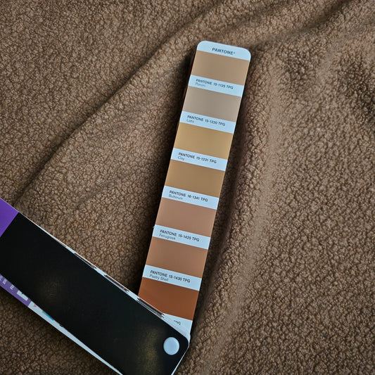 Bouclé · Kaschmir · Uni · Pantone Lattè · 145 cm · 340 g/m² · Meterware