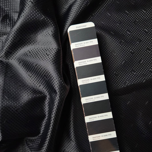Futter · Viskose · Logo · Pantone Meteorite · 140 cm · 100 g/m² · Meterware