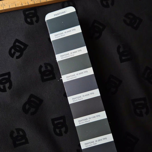 Sweat · Baumwolle · Logo · Pantone Bristol Black · 160 cm 340g/m2 · Meterware