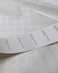Deadstock Nylonstoff - Weiß, GG-Monogramm Gewebt, Gcci* (Meterware Stoffbreite 140 cm) (M6X5X13)