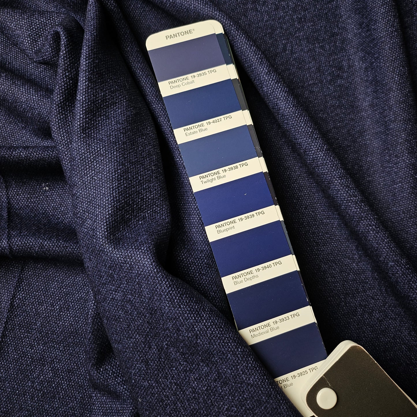 Anzugstoff · Kaschmir · kariert · Pantone Patriot Blue · 155 cm · Meterware