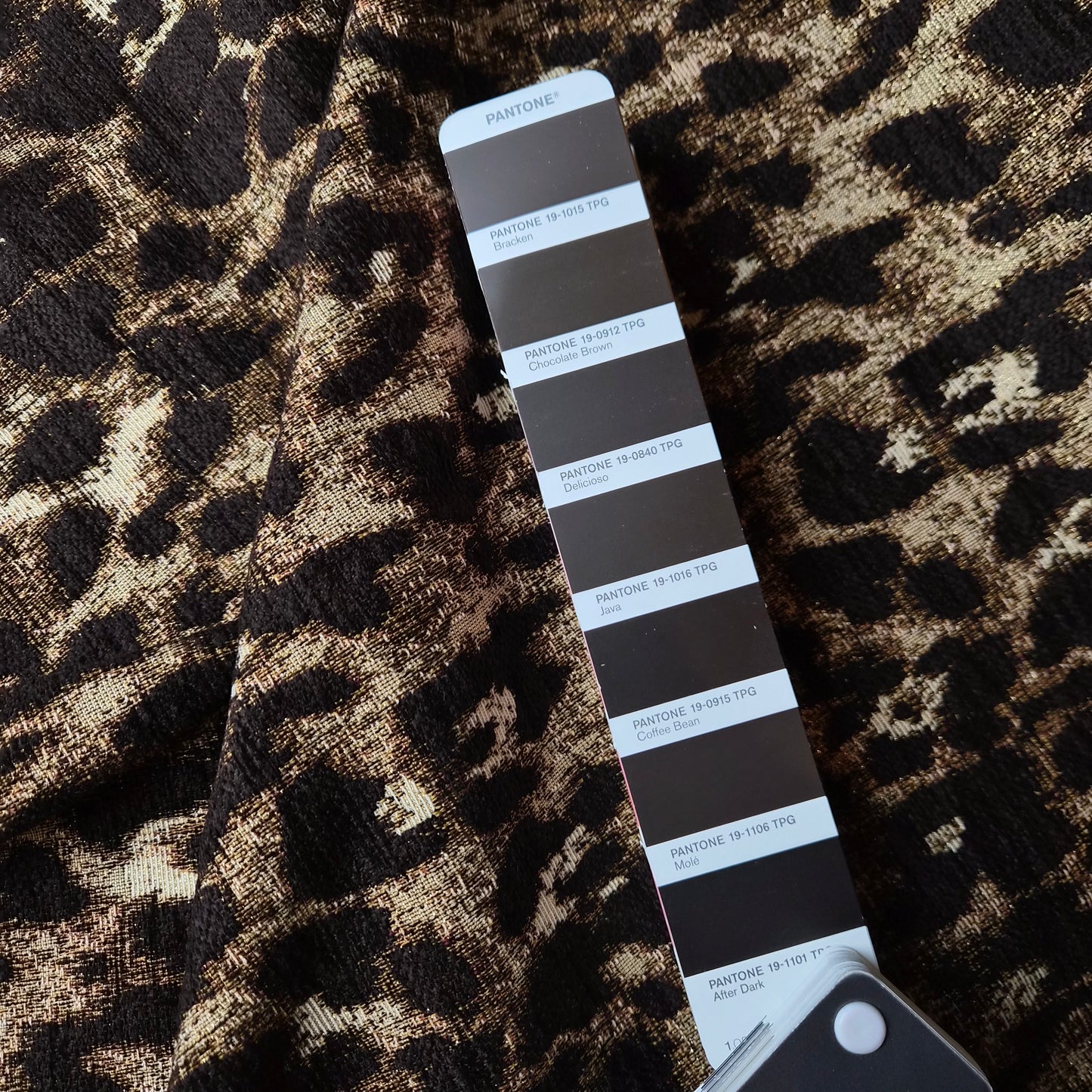 Jacquard · Baumwolle, Polyester · Leo · Brauntöne · 140 cm · 330 g/m² · Meterware