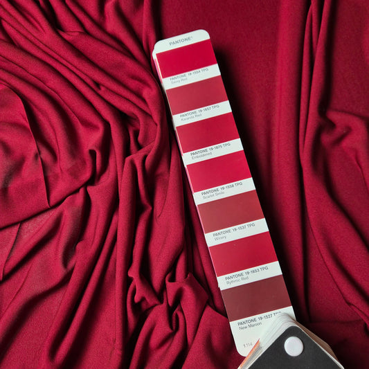 Jersey Crêpe · Stretch · Viskose · uni · Pantone Emboldened · 140 cm · 130 g/m² · Meterware