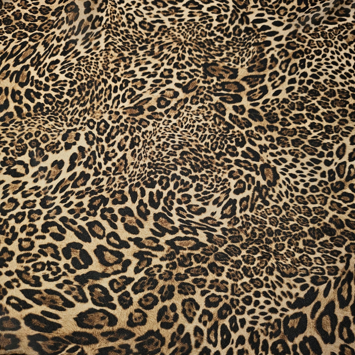 Chiffon · Polyester · Animal · Farbe: Brauntöne · 145 cm · 90 g/m² · Meterware