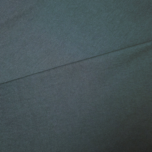 Kombipaket · Sweat & Bündchen · Baumwolle · Uni · Darkest Spruce · Stoff 100×190 cm · Bündchen 150×120 cm