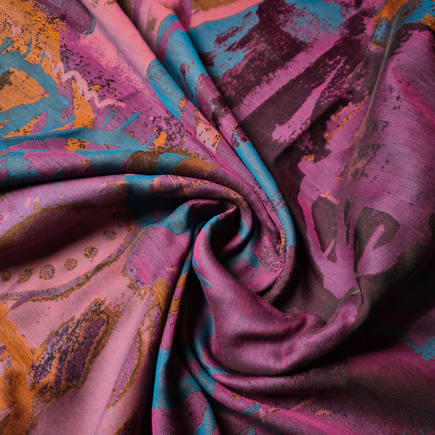 Phlox Muster / Polyester Einzelstück 300 cm x 150 cm / S5X1X024