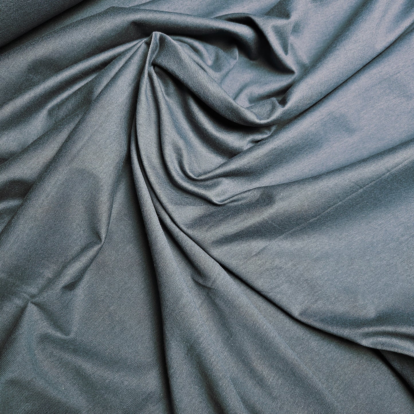 Jersey · Baumwolle · Melange · Pantone Indian Teal · 170 cm · 170 g/m² · Meterware
