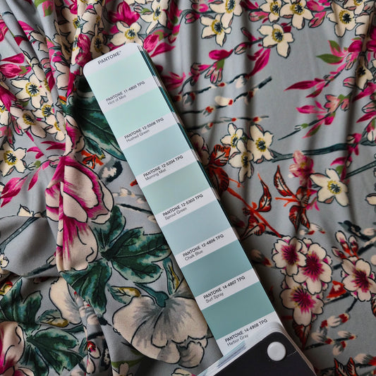 Viskose, Jersey, Pantone Chalk Blue · 140 cm