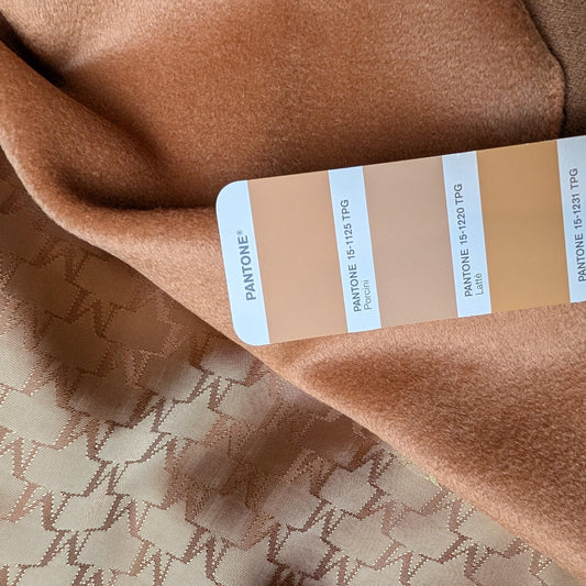 Kombipaket · Mantelstoff · Schurwolle 42%, Kaschmir 23%, Angora 23%, Seide 12% · Stoff 350×150 cm + Viskosefutter 300×150 cm · 390 g/m²