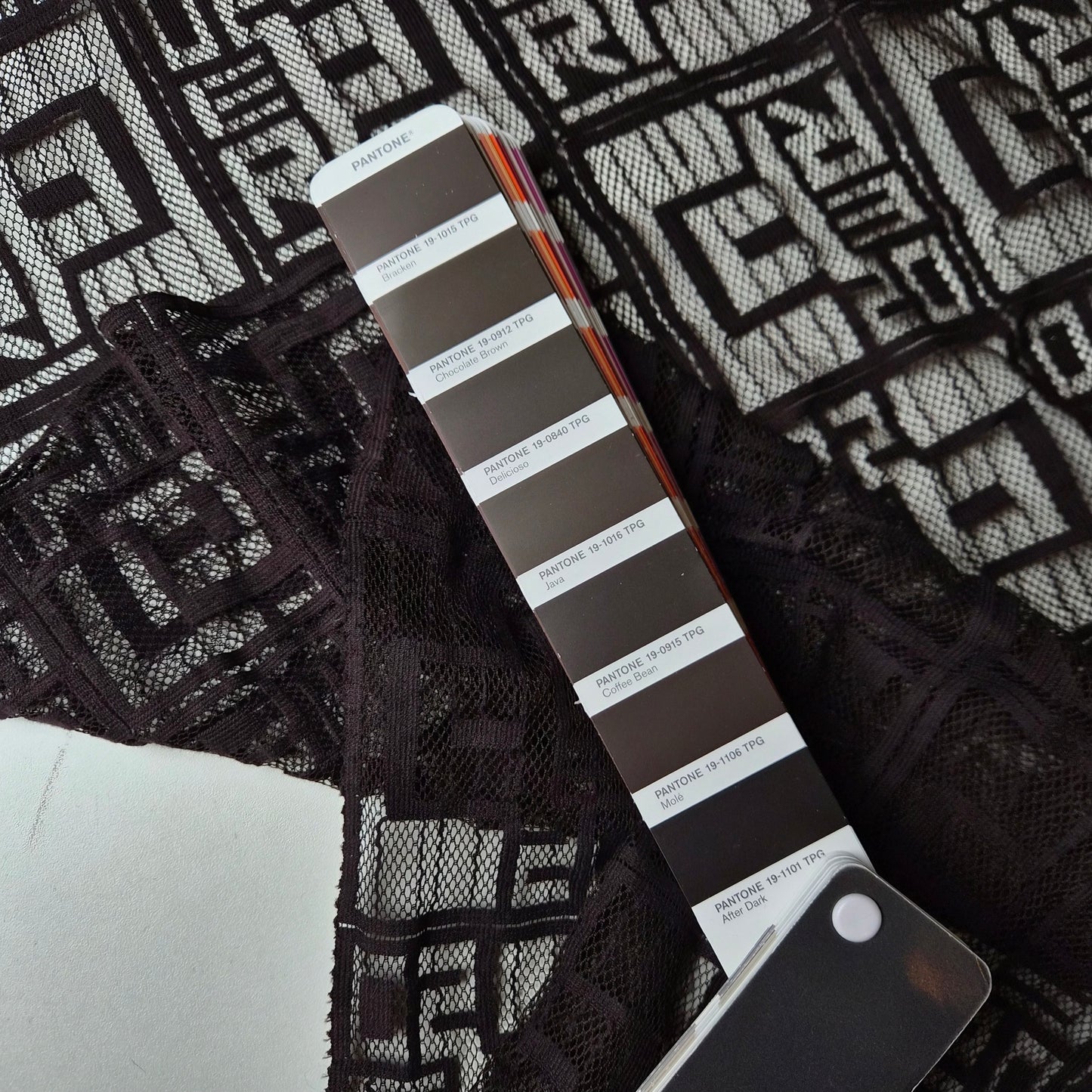 Kunstfaser, Spitze, Pantone After Dark · 50 cm