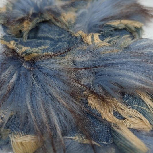 Preorder · Panel · Fake Fur × Denim · 140×150 cm