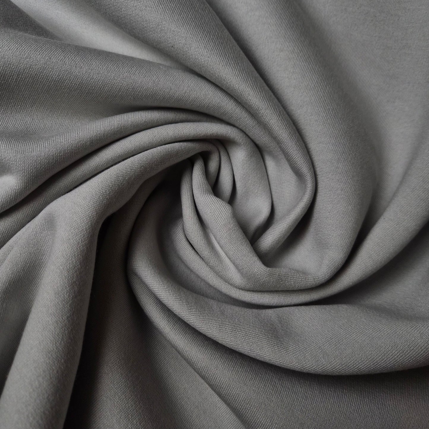 Kombipaket · Sweat & Bündchen · Gebürstete Rückseite · Baumwolle 68%, Kaschmir 29%, Elasthan 3% · Uni · Oyster Mushroom · Stoff 130×135 cm · Bündchen 100×100 cm