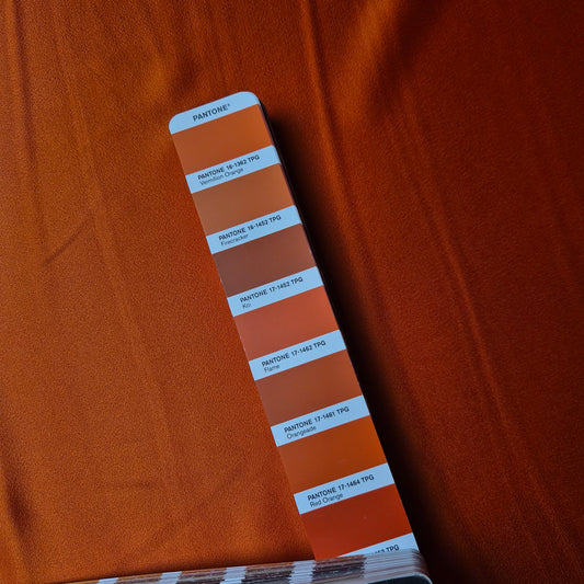 Cady · Viskose · Uni · Pantone Red Orange · 140 cm · 190 g/m² · Meterware