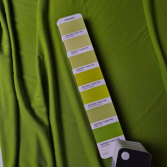 Jersey · Viskose · Uni · Pantone Lime Green · 155 cm 360g/m2 · Meterware