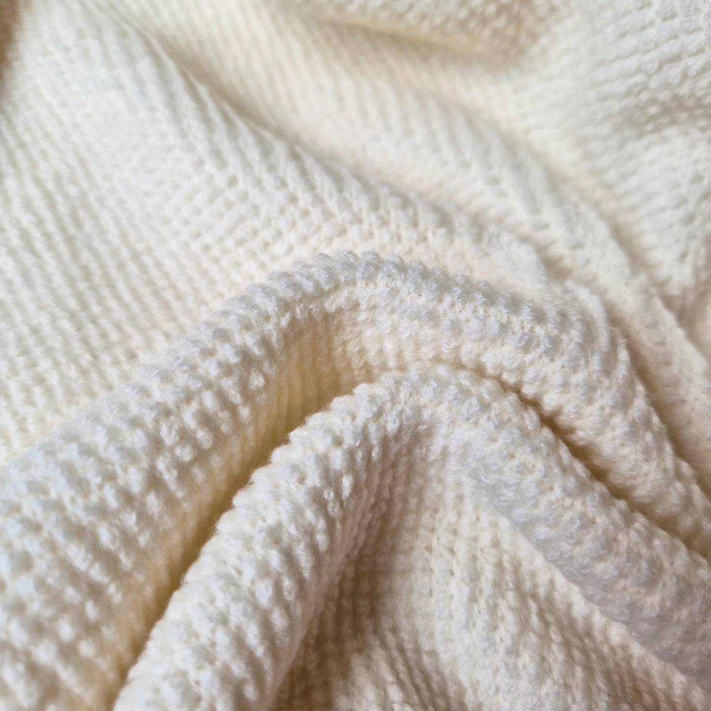 3D-Strick · Kaschmir · Pantone Vanilla Ice · 155 cm · 350 g/m² · Meterware