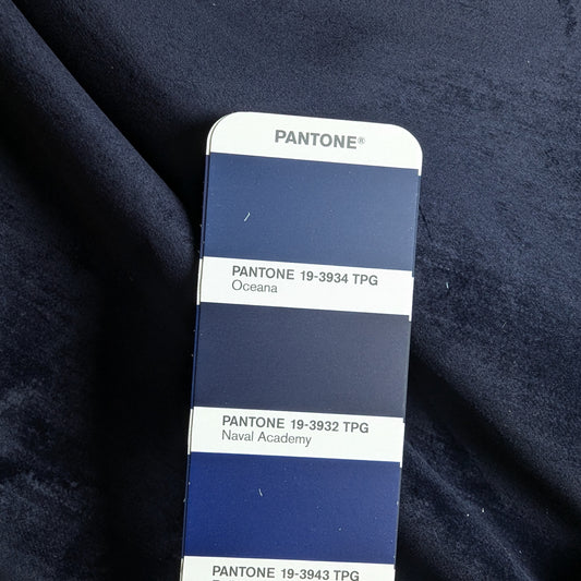 Baumwolle, Denim (Samt), Dunkelblau · 150 cm