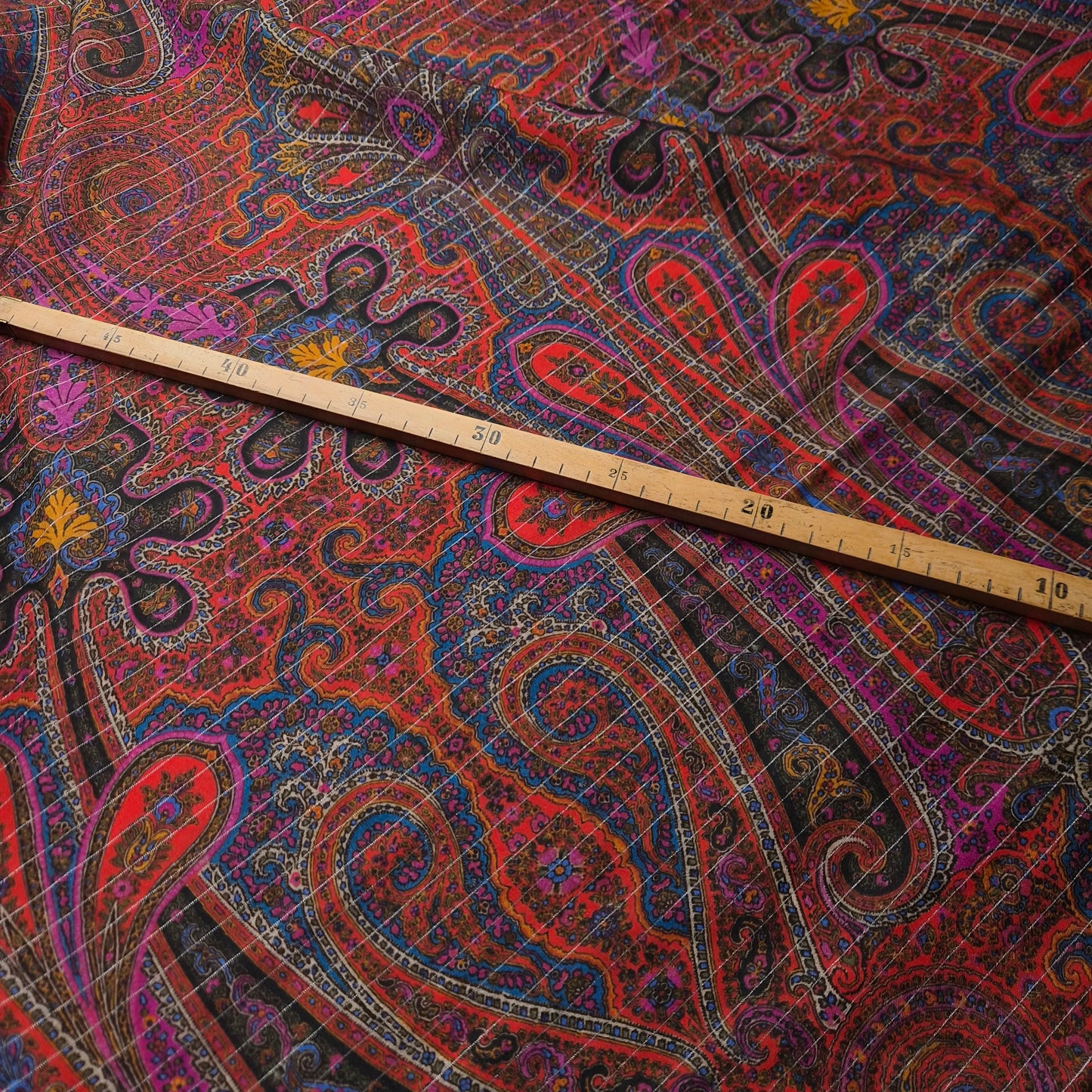 Panel, Baumwolle, Lurex, Wolle, Webware · 140×140 cm