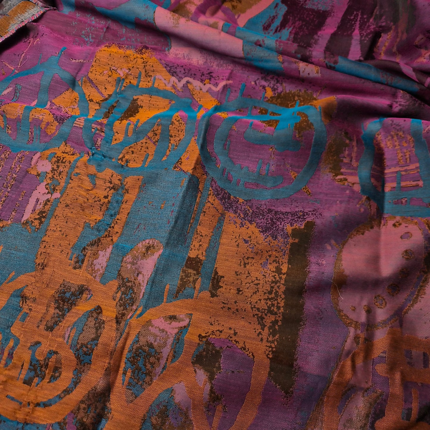 Phlox Muster / Polyester Einzelstück 300 cm x 150 cm / S5X1X024