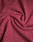 Deadstock Tweed Viskose-Baumwollmix – Pantone-Farbton Wild Orchid Blush-Pink mit Lurex, GG (Meterware, Stoffbreite 140 cm) (M9X4X12)