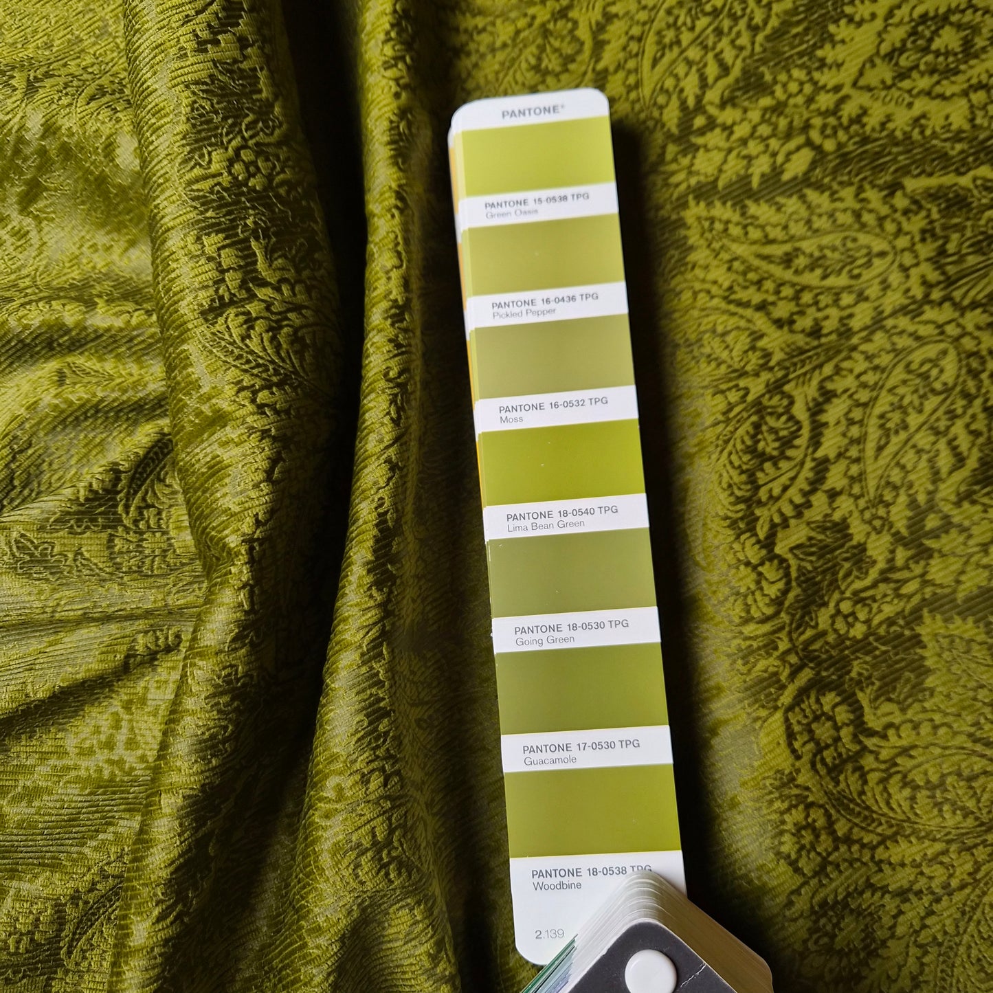 Baumwolle, Cord, Guacamole · 145 cm 270g/m2