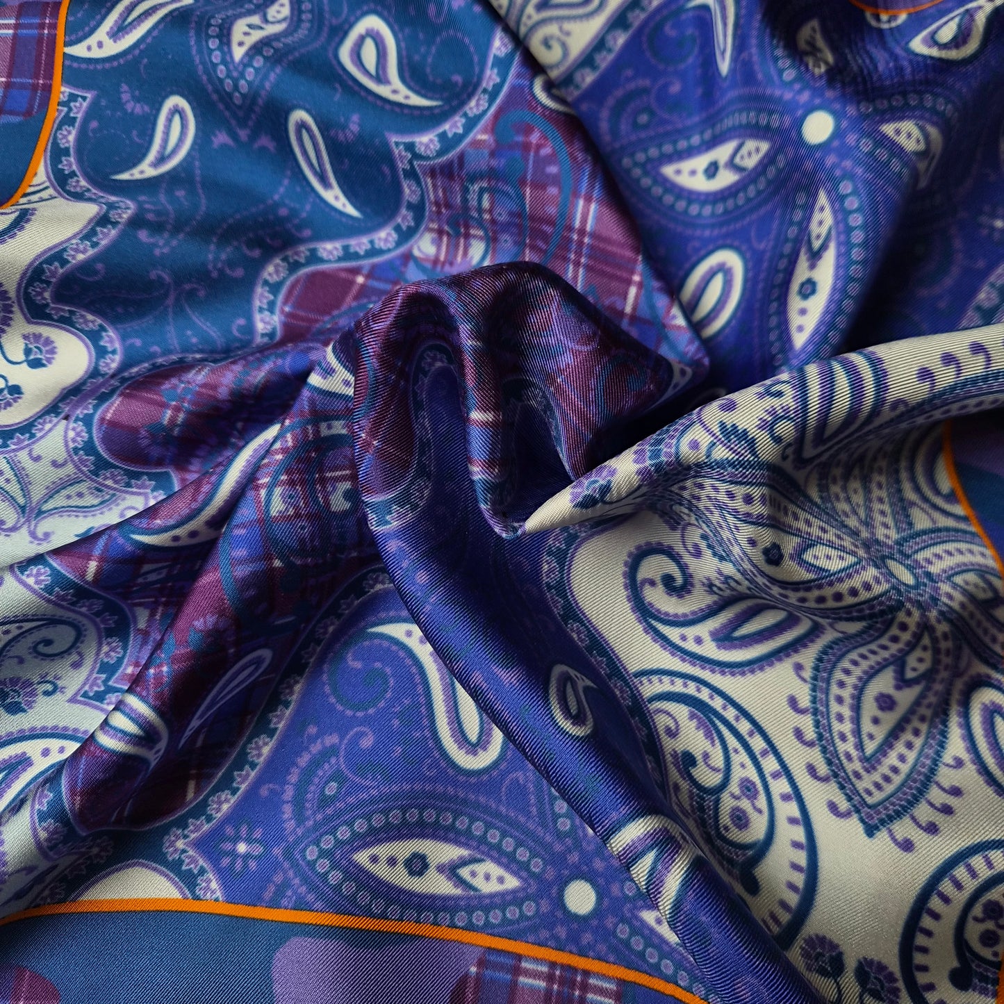 Schalpanel · Twill · Seide · Paisley · 45×45 cm · 10 g/m² · Schalpanel