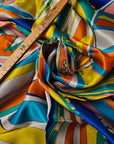 P*cci – Deadstock Seidentuch Twillseide Multicolor | 90 × 90 cm | S4X1X002