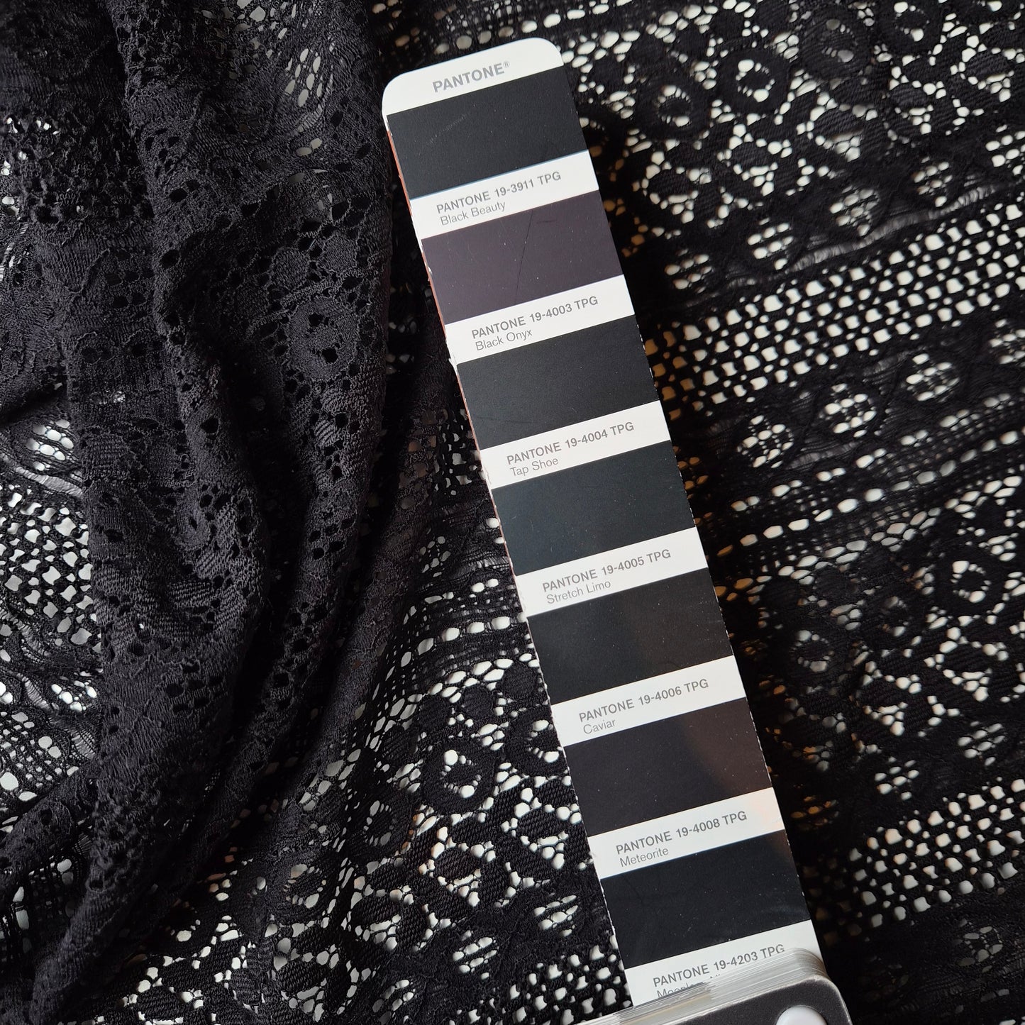 Spitze Polyester Pantone Valentino Moonless Night / 120 cm breit / M5X1X29 160 g/m²