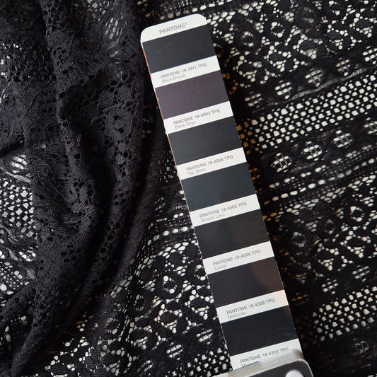 Spitze Polyester Pantone Valentino Moonless Night / 120 cm breit / M5X1X29 160 g/m²