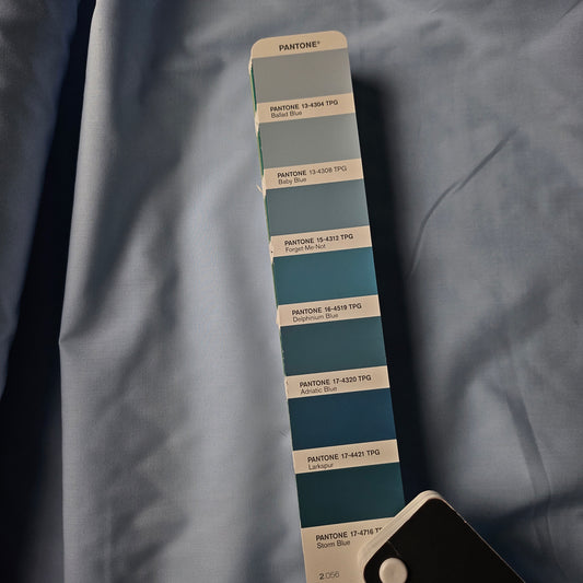Panel, Baumwolle, Webware, Pantone Ballad Blue · 100×150 cm