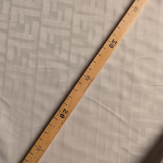 Jacquard · Viskose · Logo · Farbe: Hellgreige · 140 cm · 100 g/m² · Meterware
