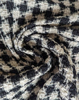 Deadstock Meterware Tweed – Schwarz-Weiß Sommerqualität, G*cci (Stoffbreite 145 cm) (M3X1X8)