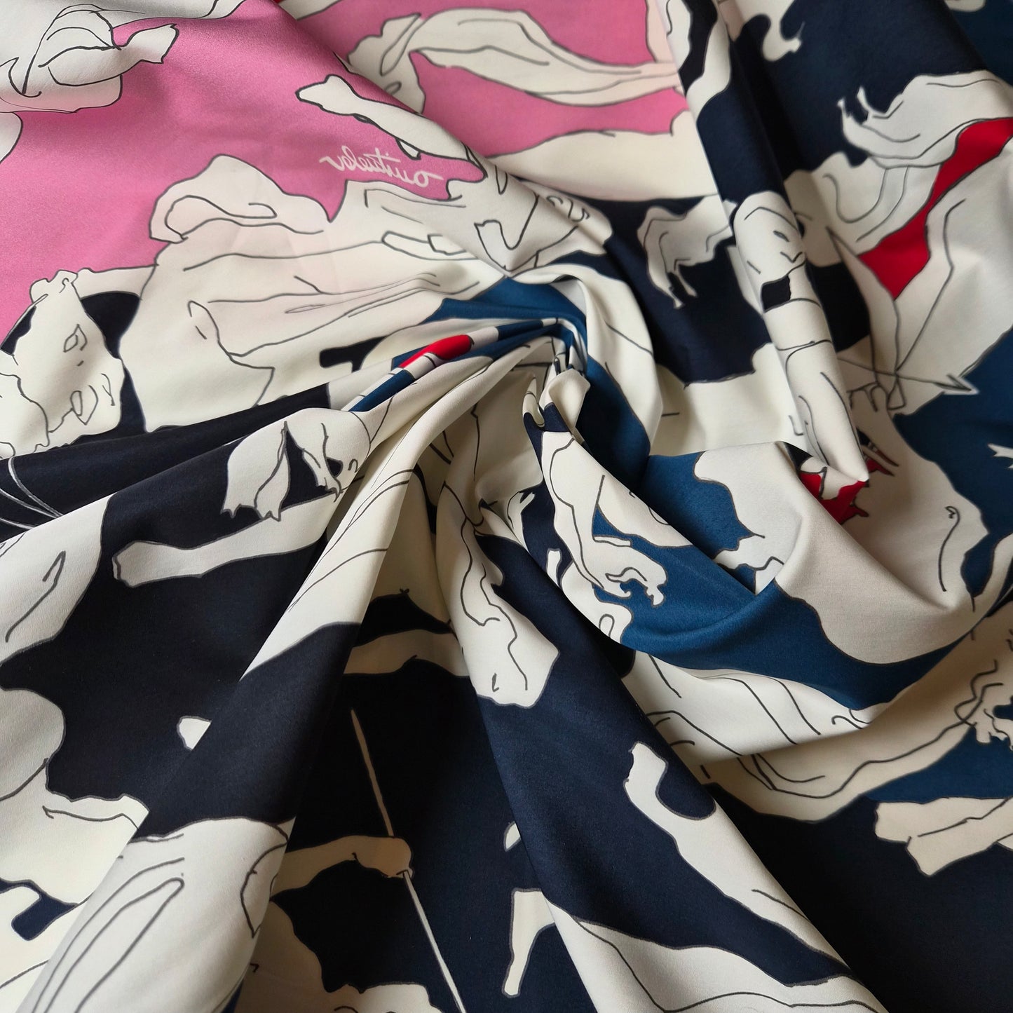Meterware · Coconut Milk / Valentino Baumwolle Chambray 150 cm breit / M6X5X35 130g/m2