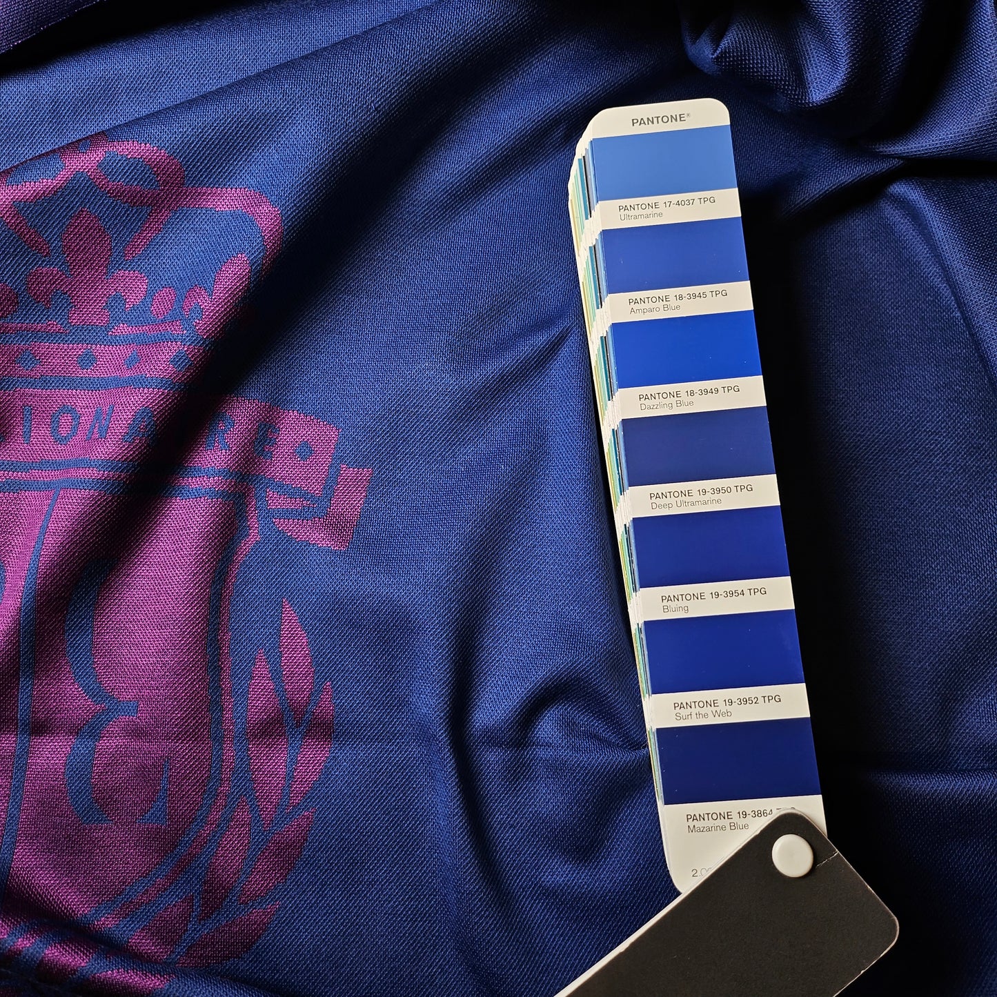 Panel, Jersey, Pantone Deep Ultramarine · 180×160 cm [Duplikat]