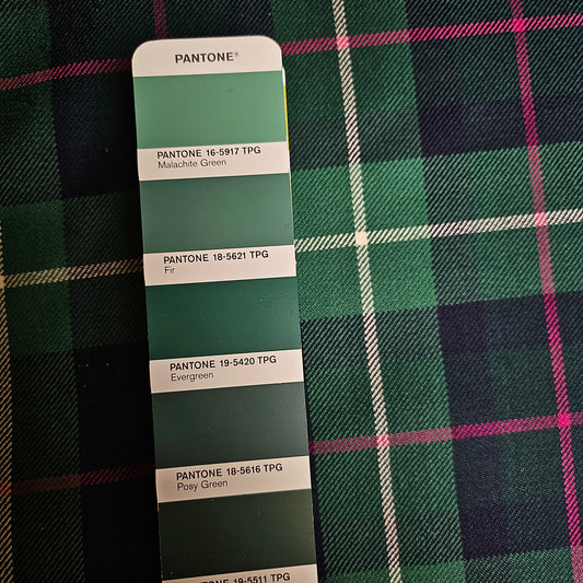 Flanell, Wollwebstoff, Evergreen, Kariert · 155 cm