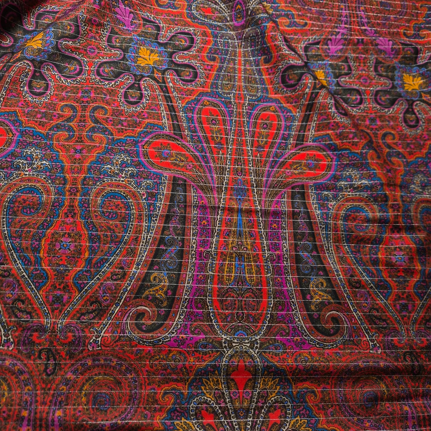 Panel, Baumwolle, Lurex, Wolle, Webware · 140×140 cm