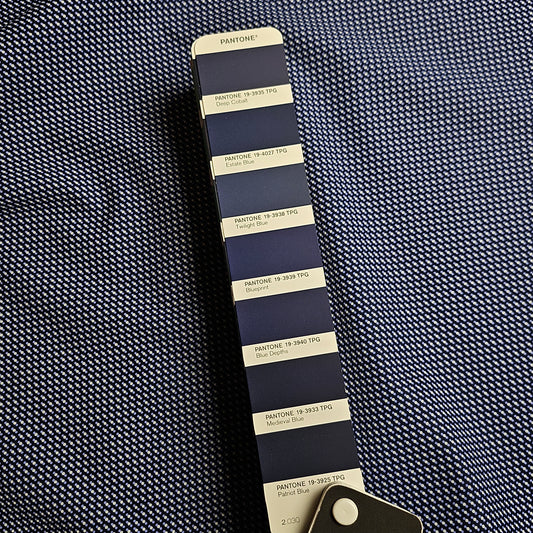 Poplin · Baumwolle · Kleingemustert · Blautöne · 150 cm · 120 g/m² · Meterware
