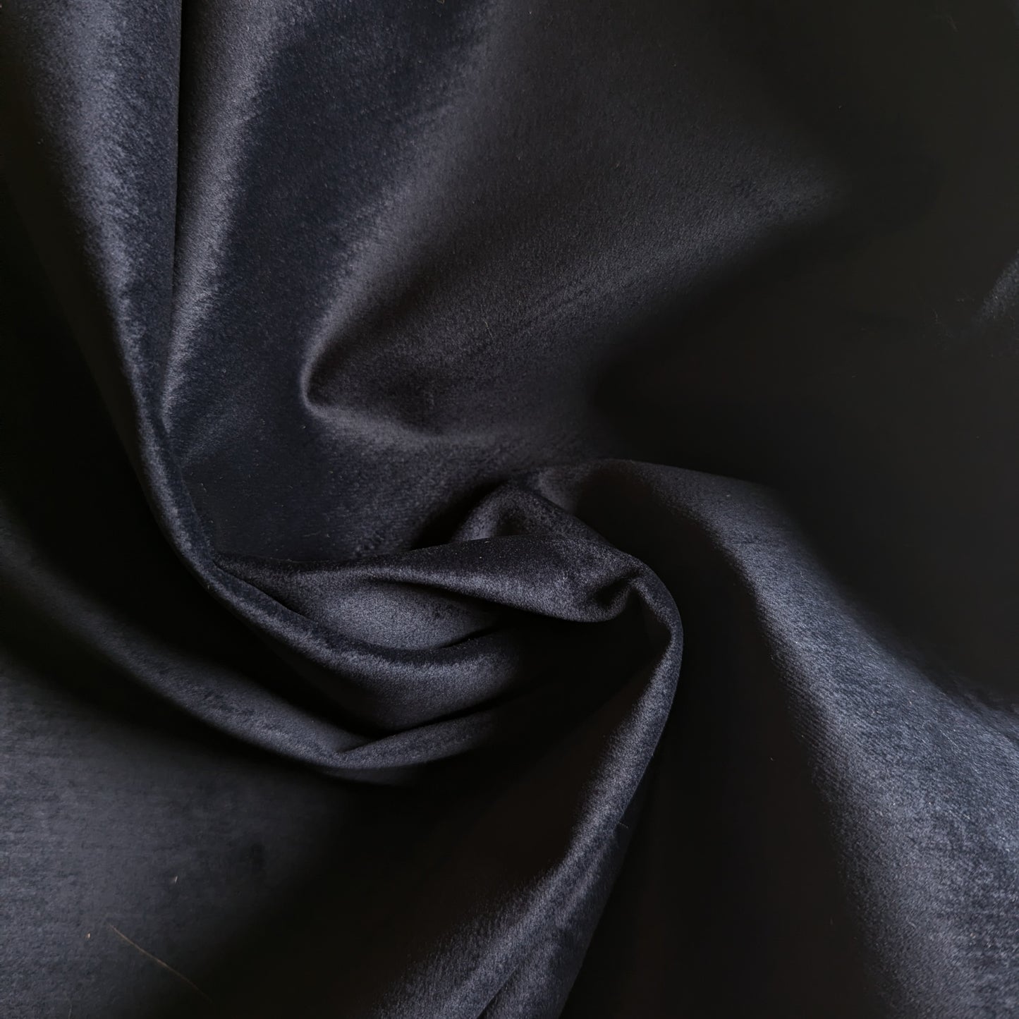Samtdenim Einzelstück Deadstock | G###i – Dunkelblau Uni | 170 cm x 150 cm | S4X2X007